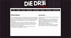 Desktop Screenshot of die-dr3i-fortsetzung.de