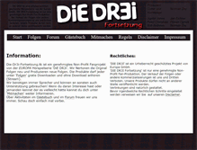 Tablet Screenshot of die-dr3i-fortsetzung.de